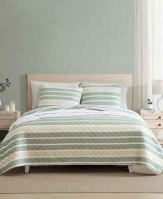 Комплект из 2-х стеганых одеял Nautica Varadero Stripe Cotton Reversible, Twin