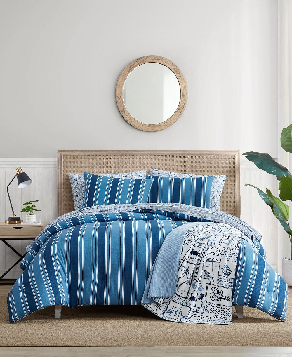 Nautica Gilpin Stripe Cotton Reversible 2-Pc. Comforter Set, Twin