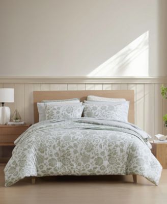 Комплект покрывал Nautica Jacob Bay Floral Cotton Reversible 2-Pc., Twin