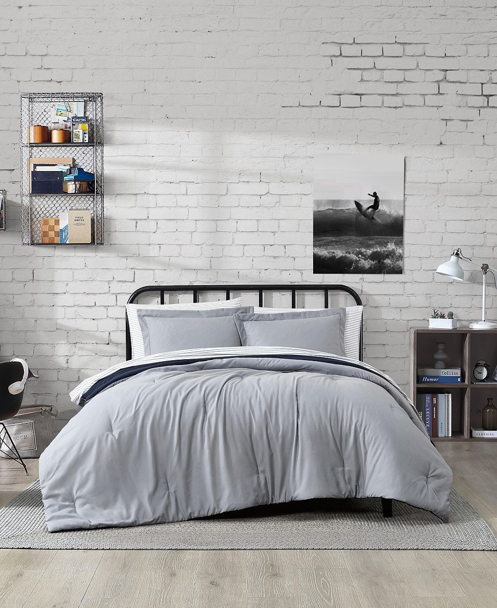 Nautica Hayes Solid Reversible 7-Pc. Comforter Set, Queen