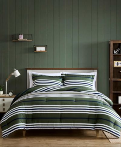 Комплект покрывал Nautica Uphaul Stripe Reversible 3-Pc., King