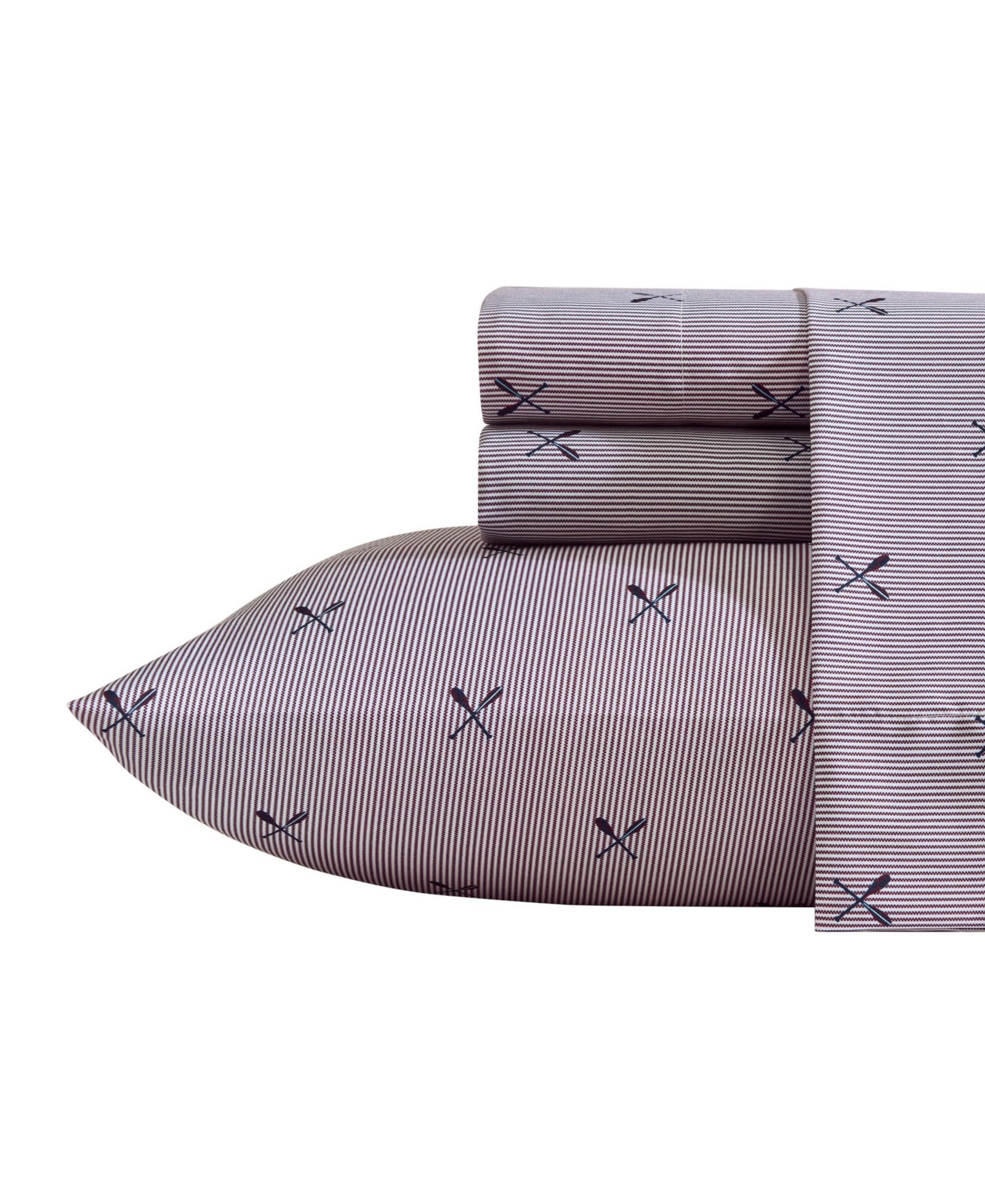 Nautica Coxswain Stripe Printed Microfiber 4-Pc. Sheet Set, Full