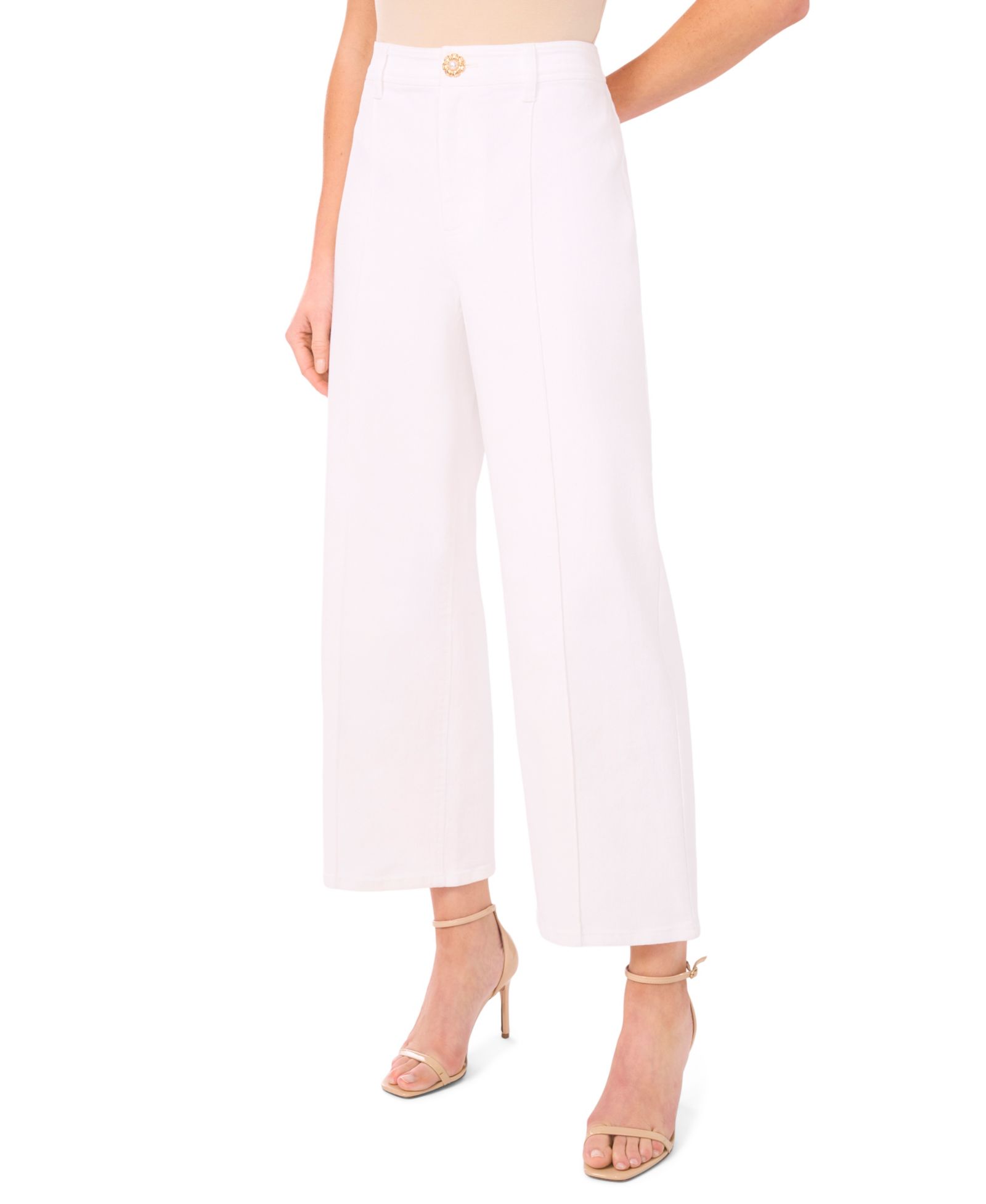 Женские джинсы CeCe Wide-Leg Pintuck