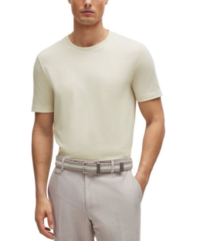 BOSS by Hugo Boss Men's Cotton-Blend Bubble-Jacquard T-Shirt