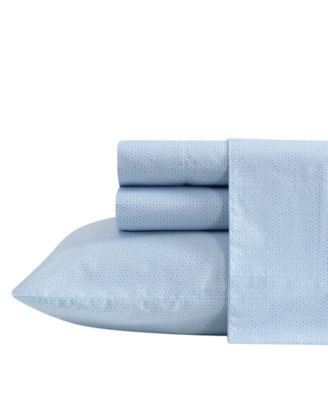 Nautica Geo Floral 200-Thread Count Cotton Percale 4-Pc. Sheet Set, Queen