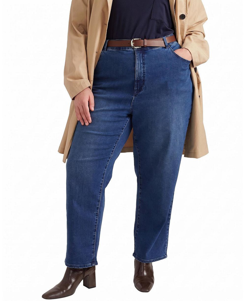 Universal Standard Plus Size Ella High Rise Straight Leg Jeans