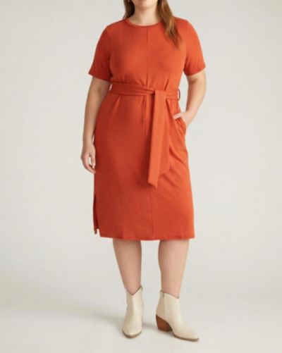Universal Standard платье TravelKnit с поясом Plus Size Женское