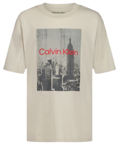 Детская футболка Calvin Klein Boys' 8-20 Empire State Short-Sleeve