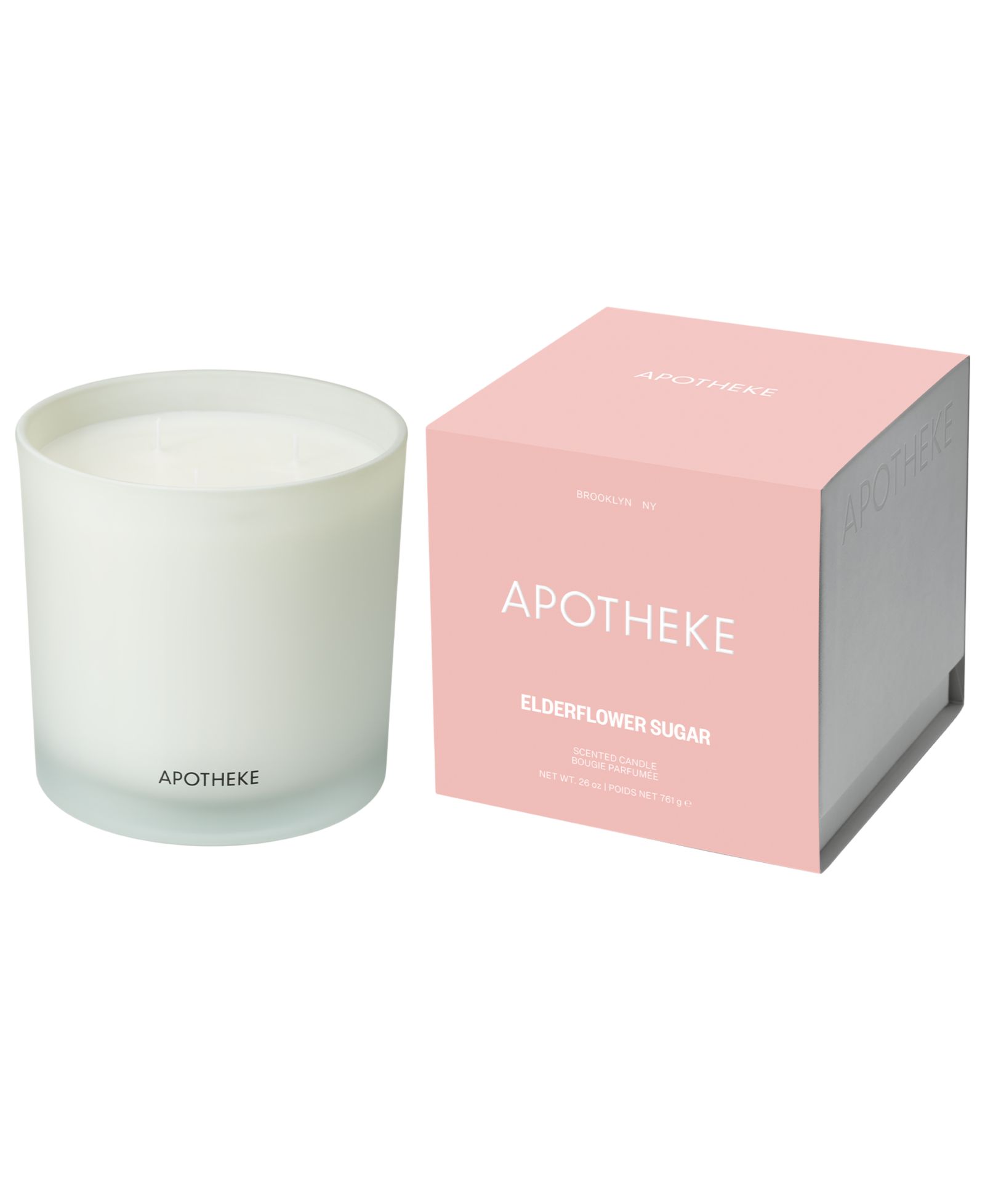 Ароматическая свеча APOTHEKE Elderflower Sugar 3-Wick, 26 oz.