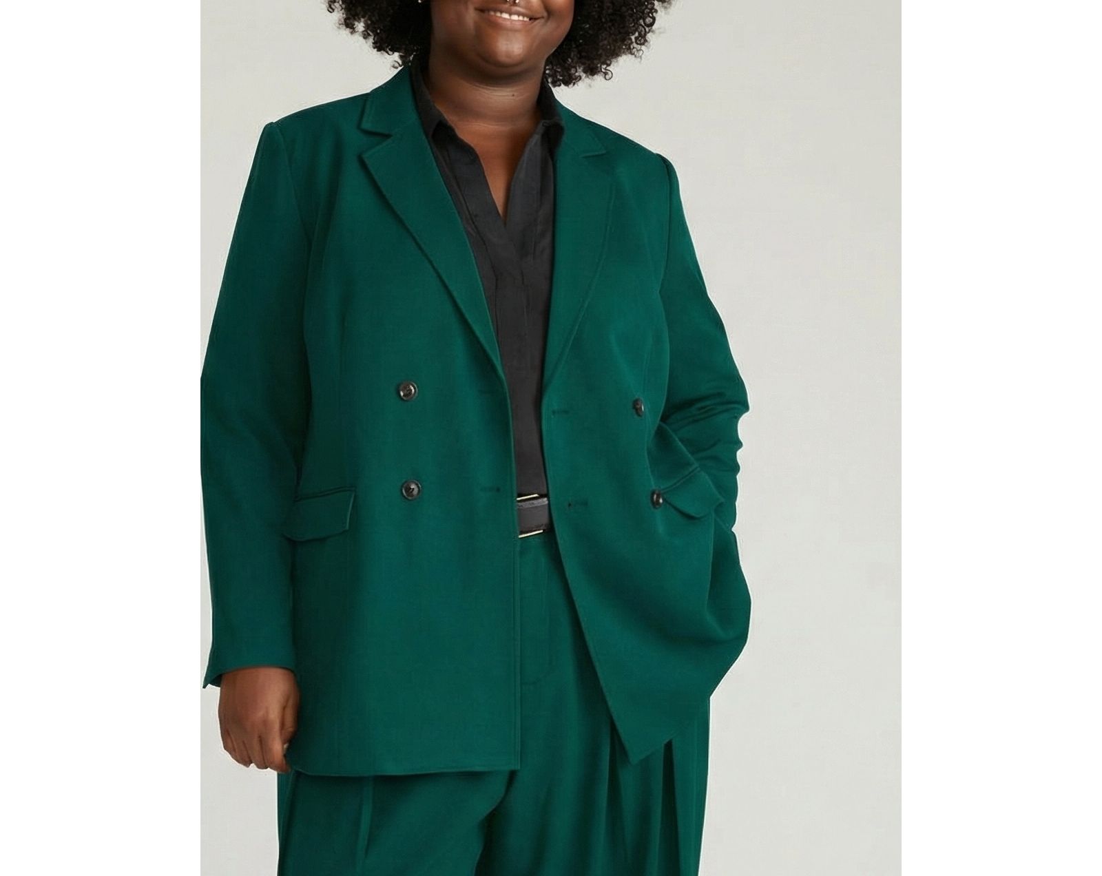 Universal Standard Plus Size All Day Warren Double-Breasted Blazer
