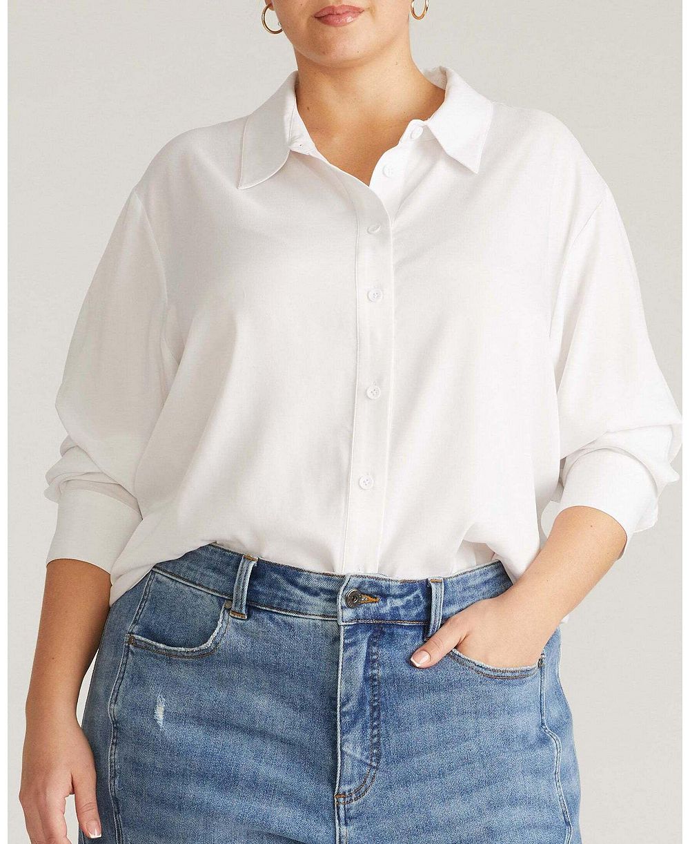 Рубашка Universal Standard Plus Size Cooling Stretch Cupro Artist