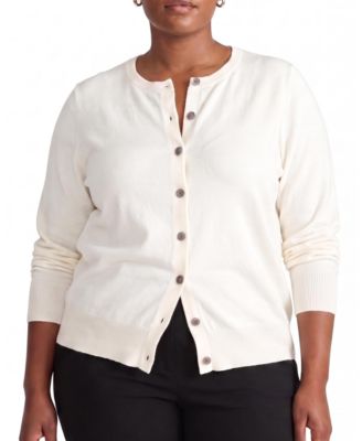 Universal Standard Plus Size кардиган из тонкого трикотажа, с круглым вырезом