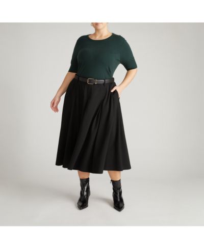 Женская плиссированная юбка из ткани ponte Plus Size Aleya от Universal Standard