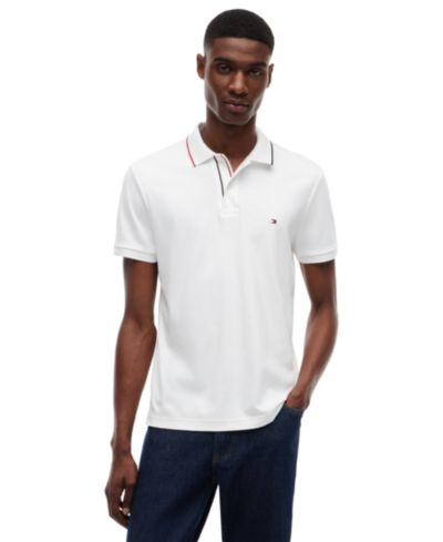 Tommy Hilfiger Men's Slim-Fit Smooth Touch Tipped Polo Shirt