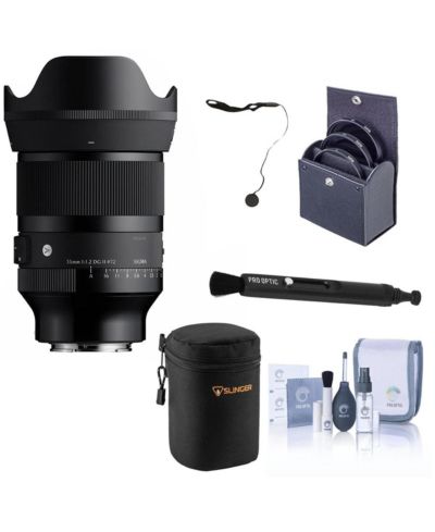 Sigma 35mm f/1.2 DG II Art Lens for Sony E, w/72mm Filter Kit, Case