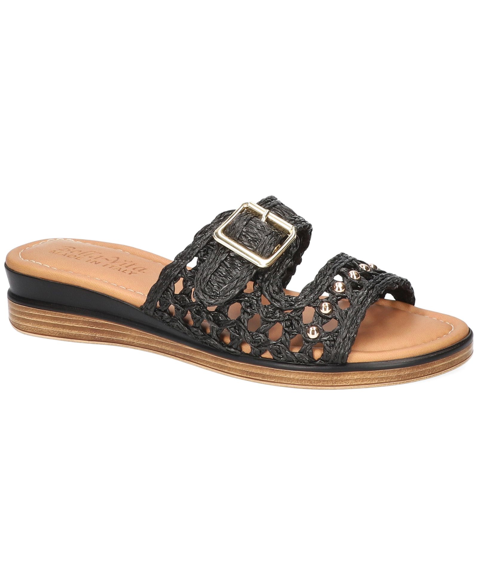 Bella Vita Women's Bar-Italy Slip-On Wedge Sandals