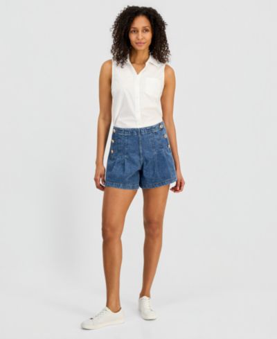 Nautica Women's Denim Sailor Shorts