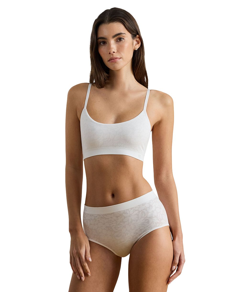 Женский Lauren Ralph Lauren Floral Lace Seamless Bralette Bra