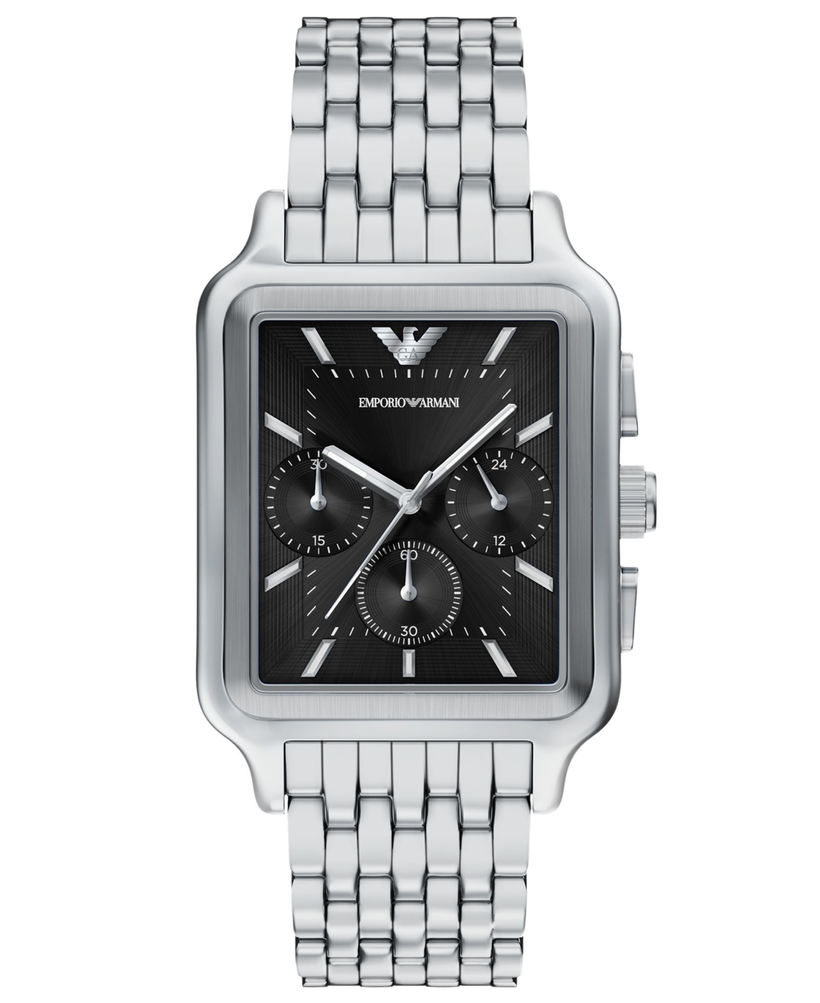 Мужские часы Emporio Armani Quartz Chronograph Silver Stainless Steel, 38mm