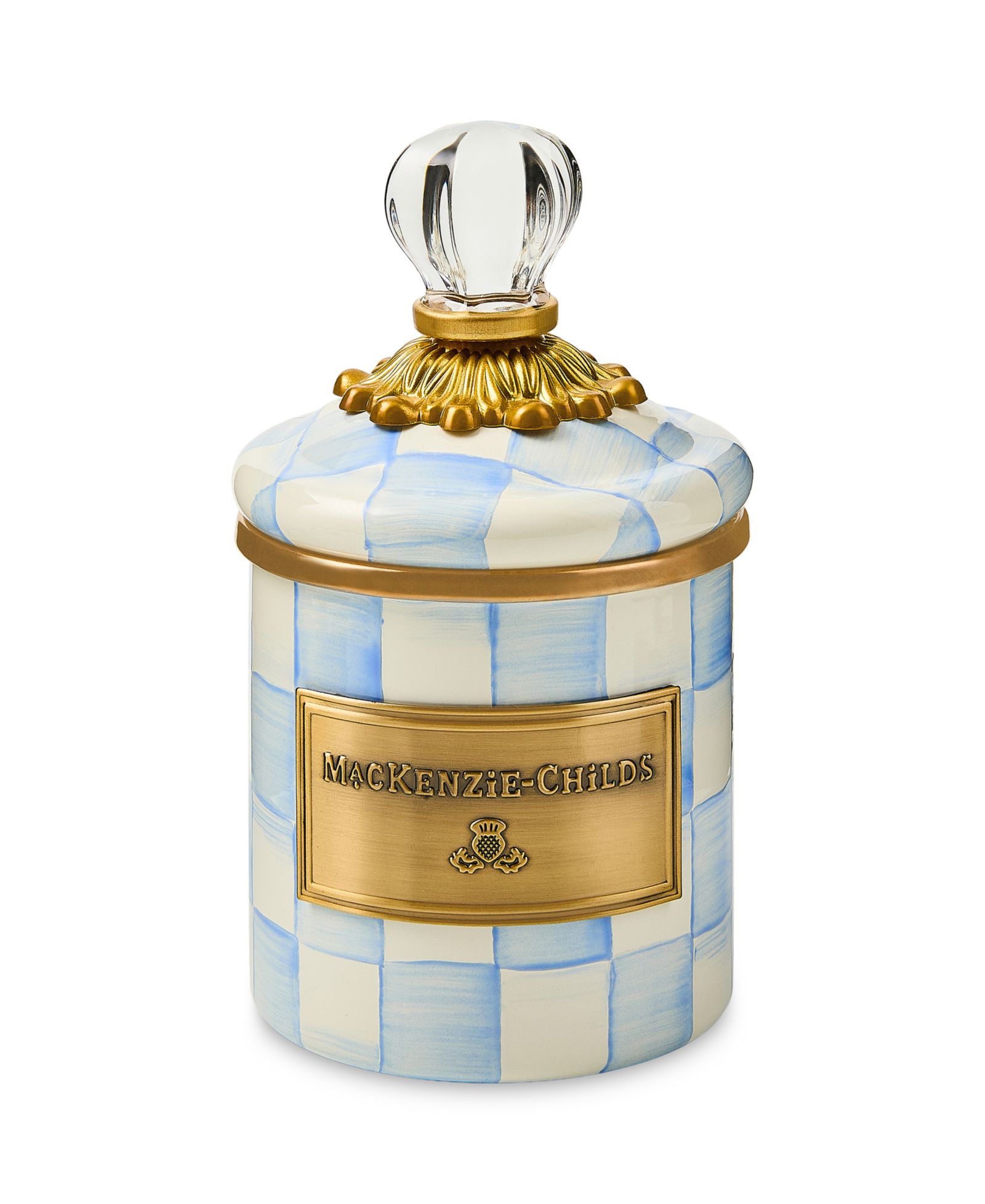 MacKenzie-Childs Sky Check мини-контейнер 14 oz.