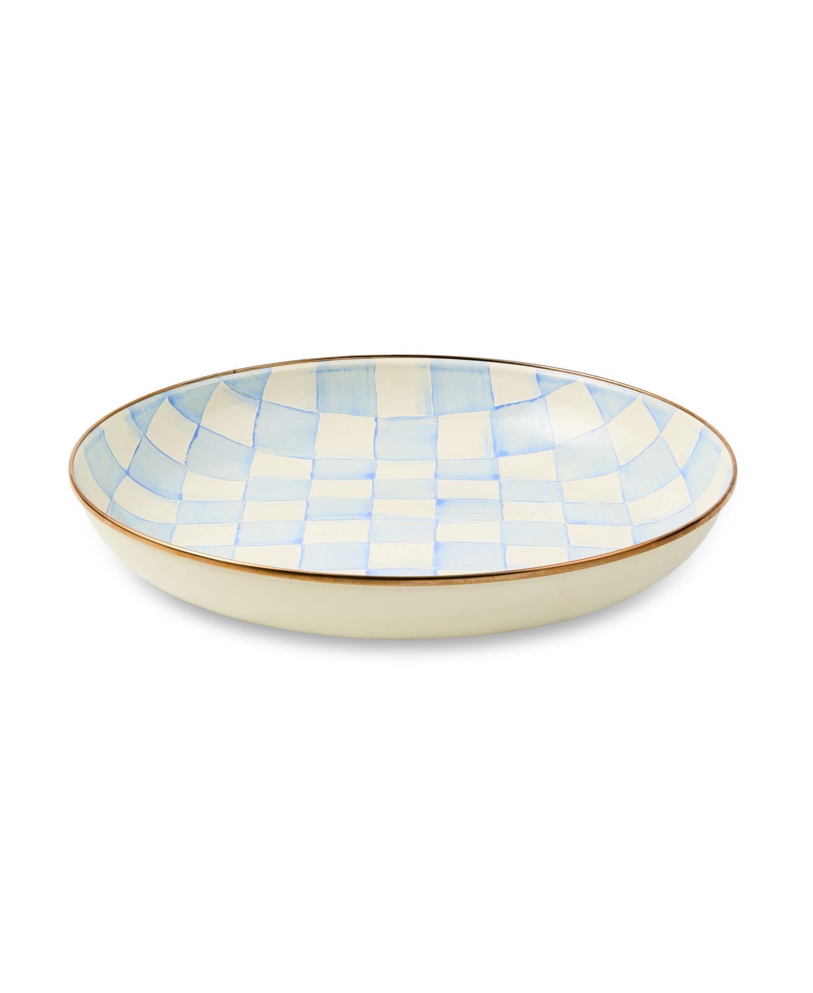 MacKenzie-Childs Sky Check Abundant Bowl