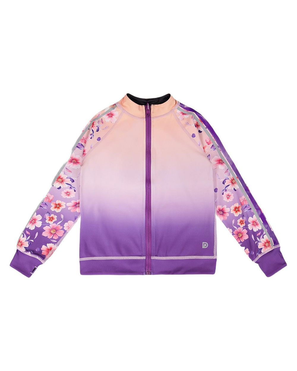 Deux par Deux Polyester Full Zip Reversible Athletic Cardigan для девочек
