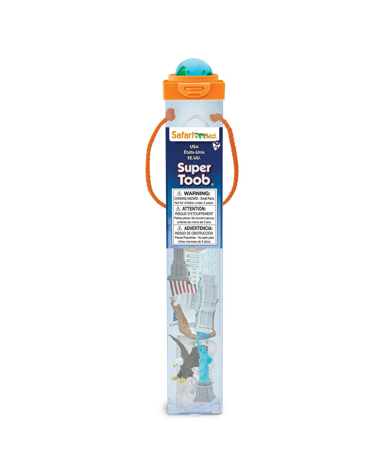 Safari Ltd. America's Icons Super Toob: Набор из 12 фигурок, возраст 3+