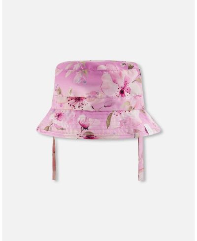 Deux par Deux Детская пляжная шляпа с цветочным принтом
