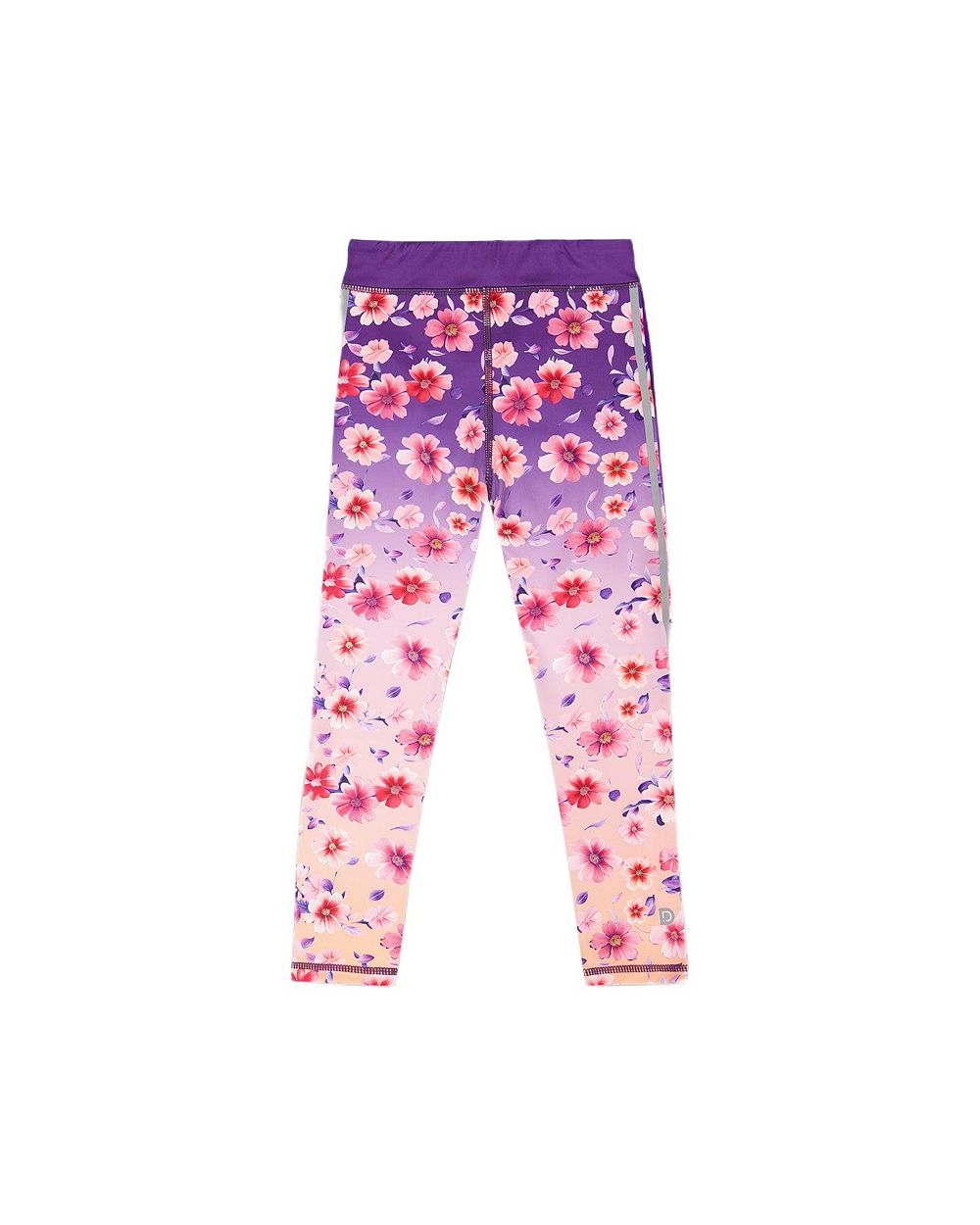 Детские спортивные леггинсы Deux par Deux Polyester Mauve Floral Gradient