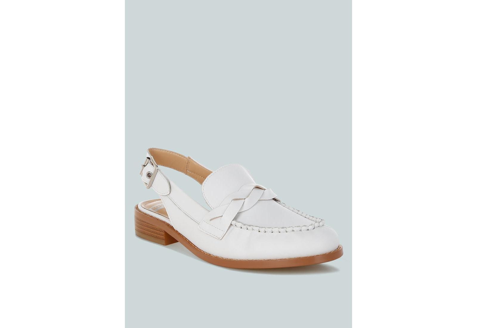 Rag & Co Women's Jemykin Genuine Leather Loafer Sandals