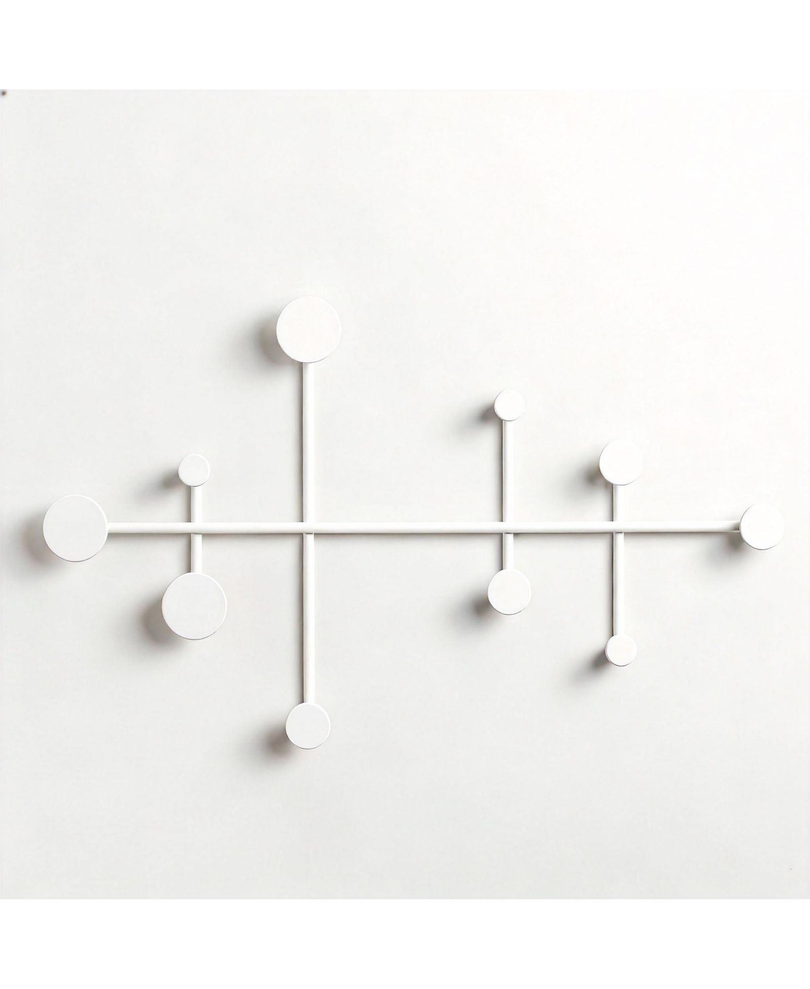 YIGII Minimalist Metal Wall Hook Rack 10 Hooks