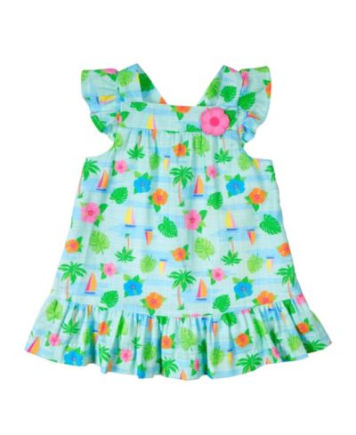 Платье Florence Eiseman Baby Girl Printed Linen Look с цветами