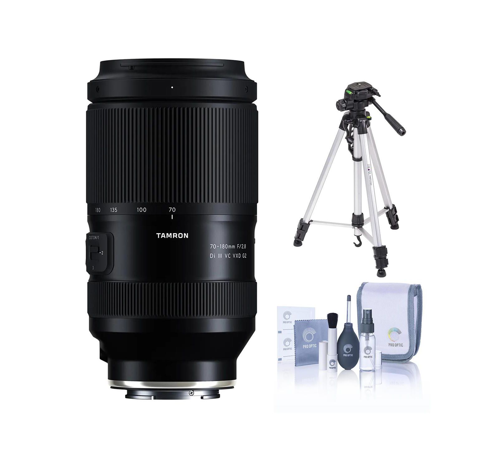 Tamron объектив 70-180mm f/2.8 Di III VC VXD G2 для Sony E с штативом и набором для чистки