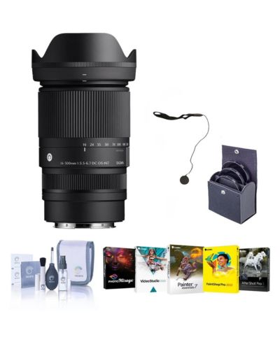 Объектив Sigma 16 300mm f/3.5 6.7 DC OS Contemporary для L Mount с комплектом фильтров и аксессуаров
