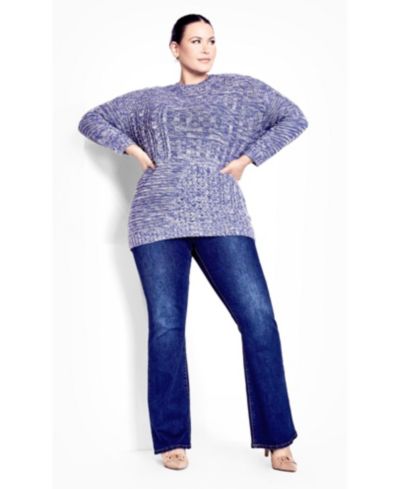Avenue женский свитер Charli с заниженной линией плеча, Plus Size
