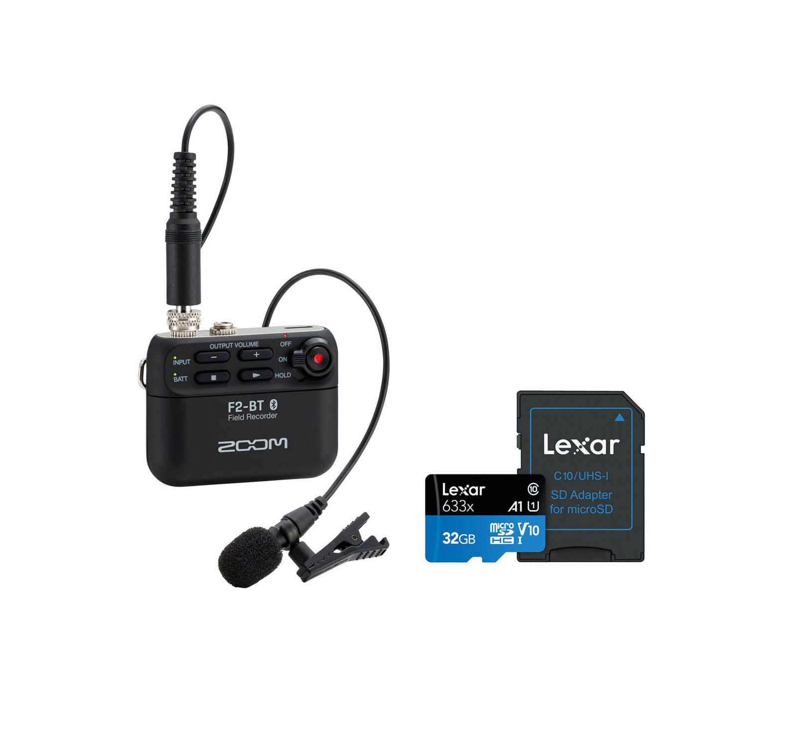 Zoom F2-BT Bluetooth 32-битный полевой рекордер Float