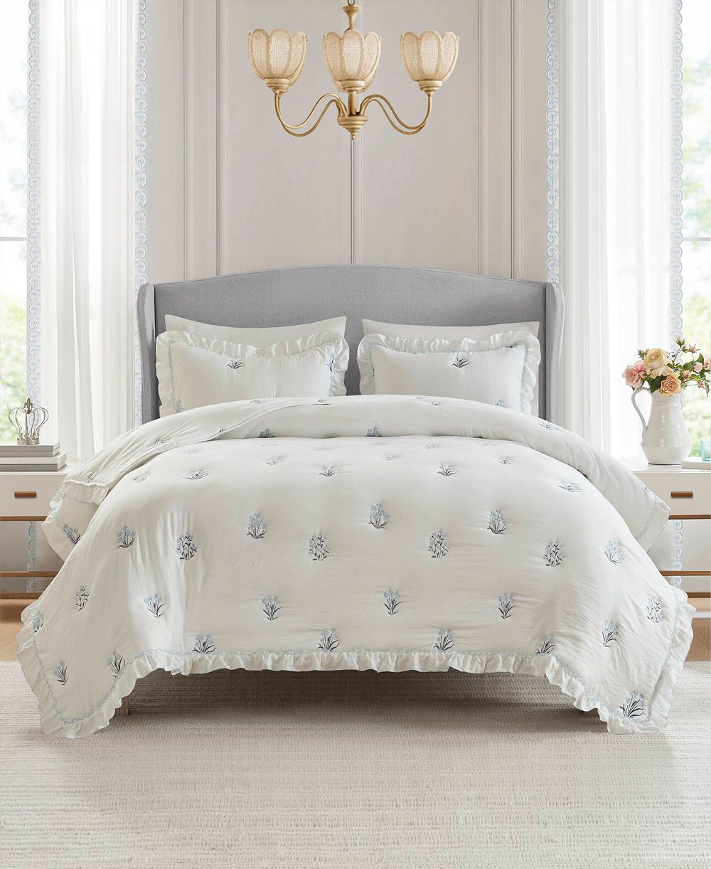 Intelligent Design Aglaia Floral Down Alternative 3-Pc. Quilt Set, Full/Queen