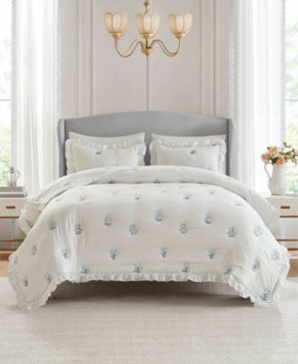 Intelligent Design Aglaia Floral Down Alternative 3-Pc. Quilt Set, Full/Queen