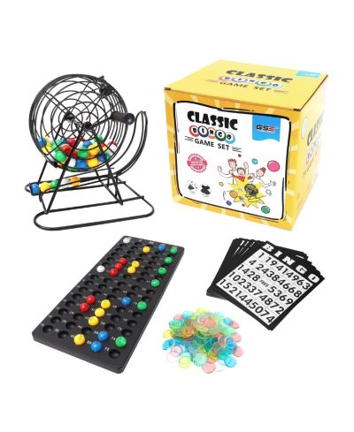 GSE Games & Sports Expert Deluxe Bingo Game Set, 75 Bingo Balls, Board Game, Ages 3+
