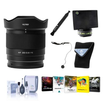 Viltrox AF 20mm f/2.8 Lens for Sony E, w/PC Software Kit and Cleaning Kit