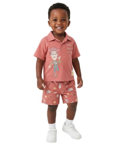 Комплект Toy Story Boys' Toddler 2T-5T Short-Sleeve Polo Shirt and Shorts, 2-Piece Set