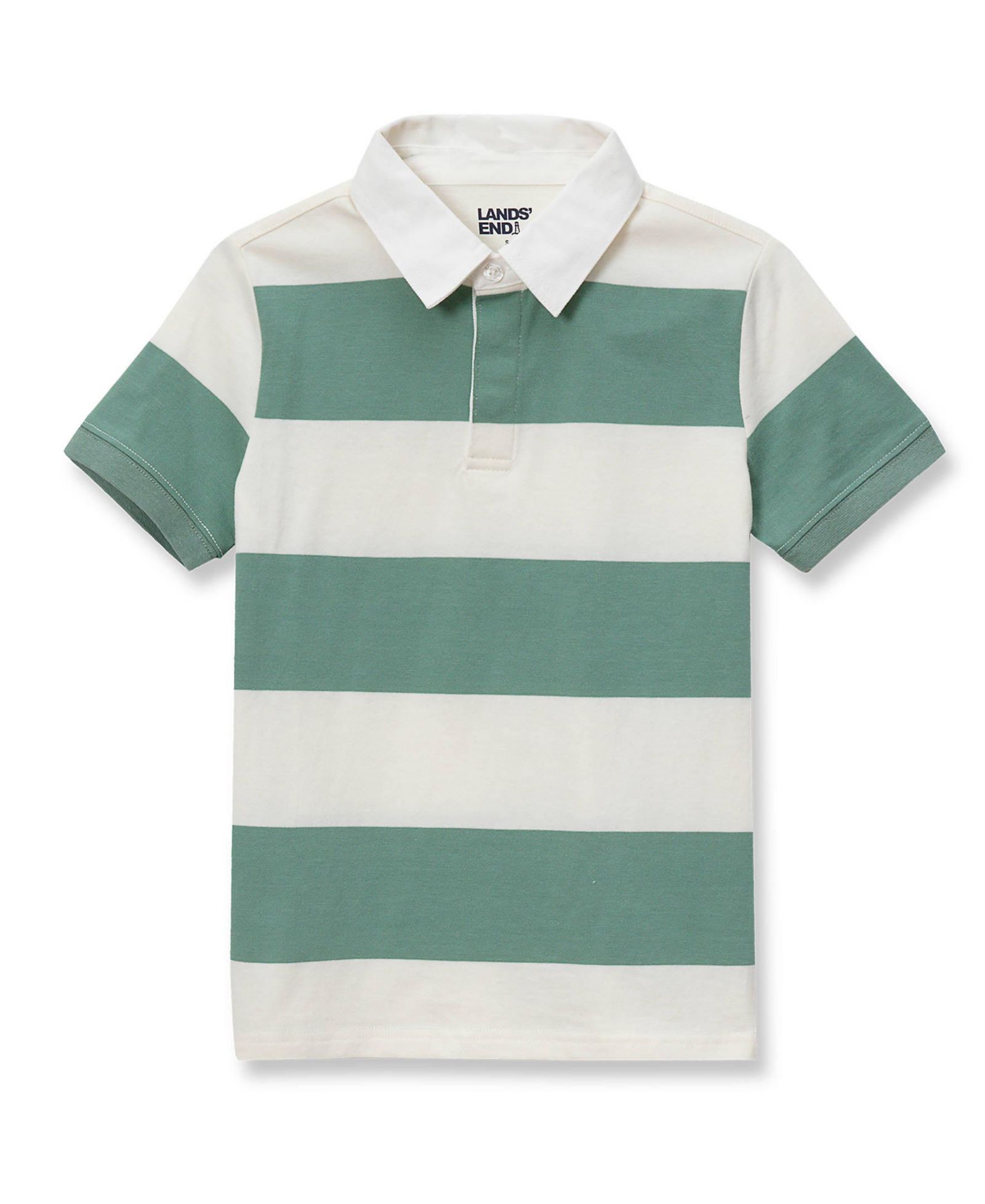 Рубашка-поло Lands' End Boys Short Sleeve Rugby