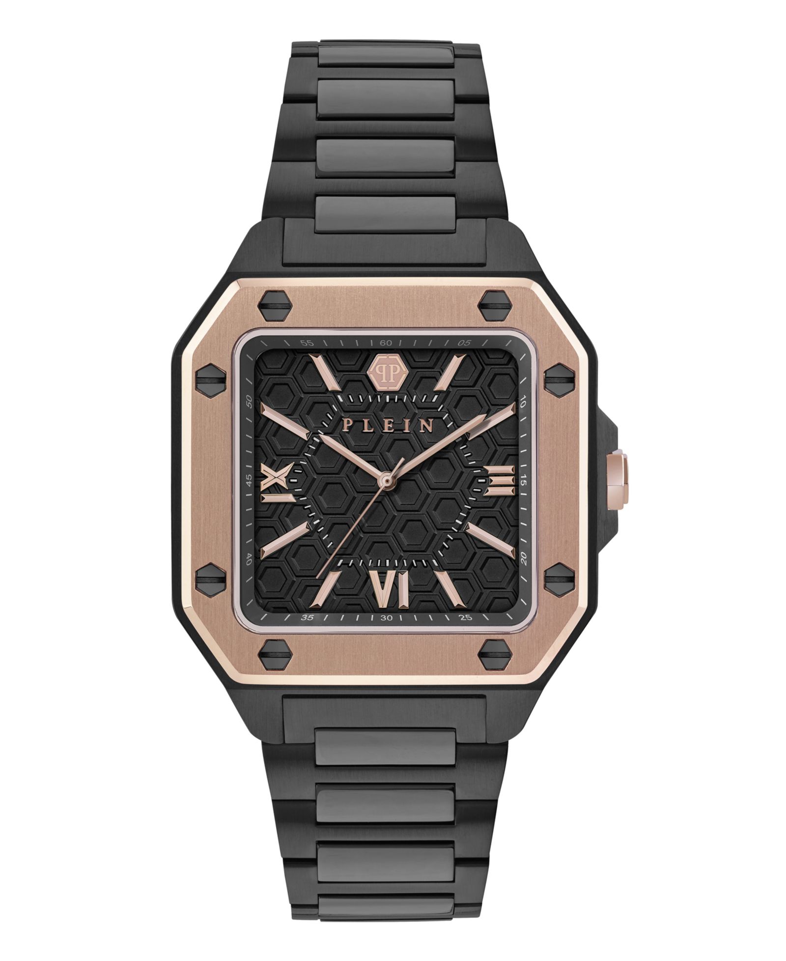 Часы Philipp Plein Plein Edge IP Black Stainless Steel для мужчин, 42mm