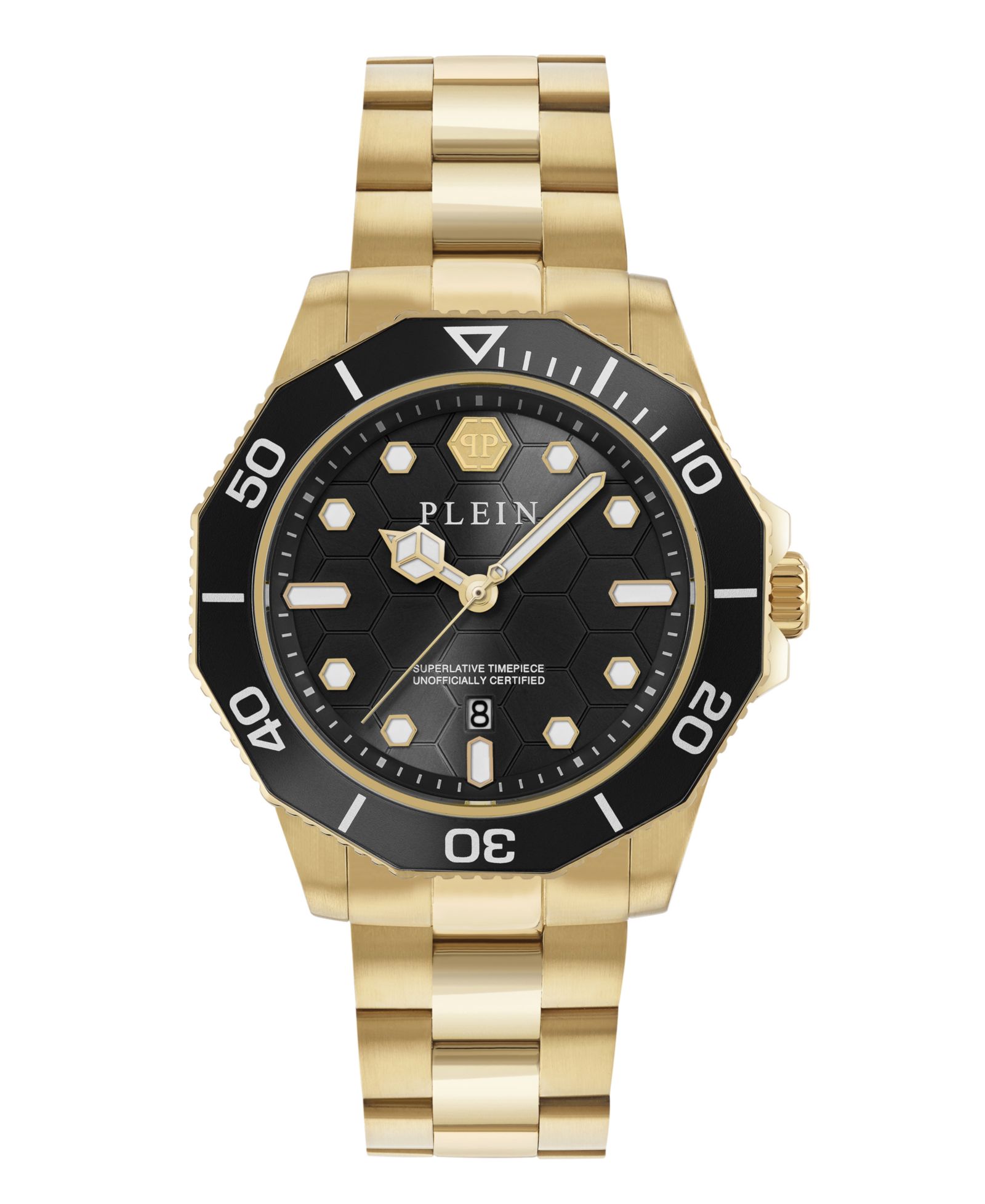 Мужские часы Philipp Plein Aquastorm IP Yellow Gold Stainless Steel 44mm