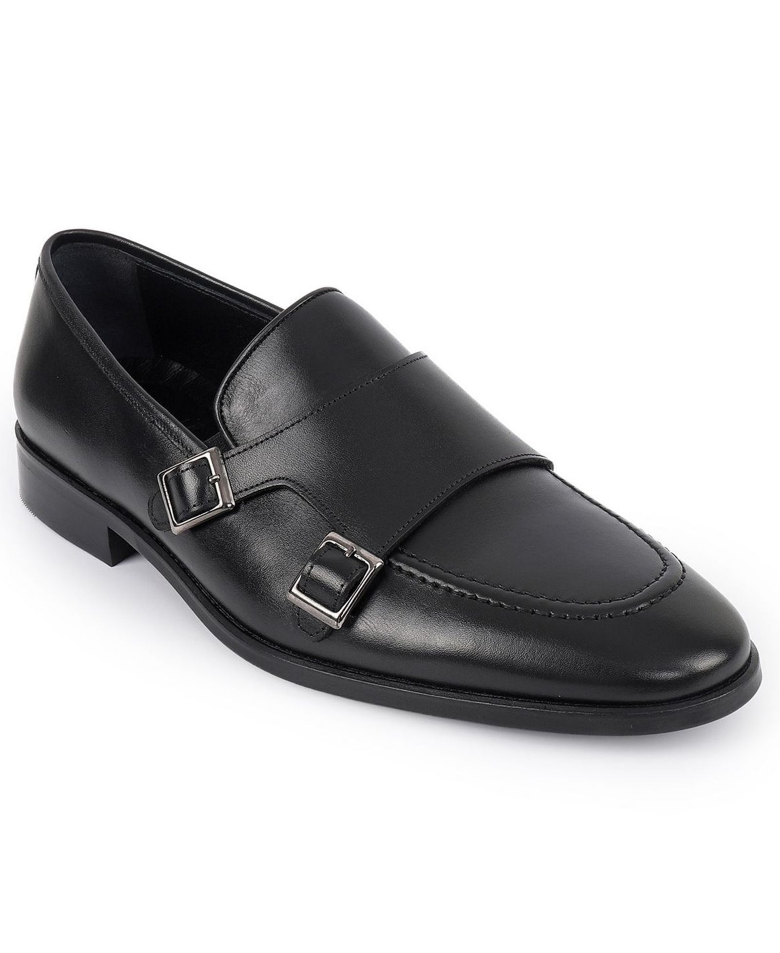 VELLAPAIS Men's Bovina Double Monk Slip-On Loafers