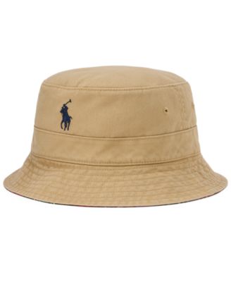 Polo Ralph Lauren мужская хлопковая двусторонняя оксфордская шляпа-ведро