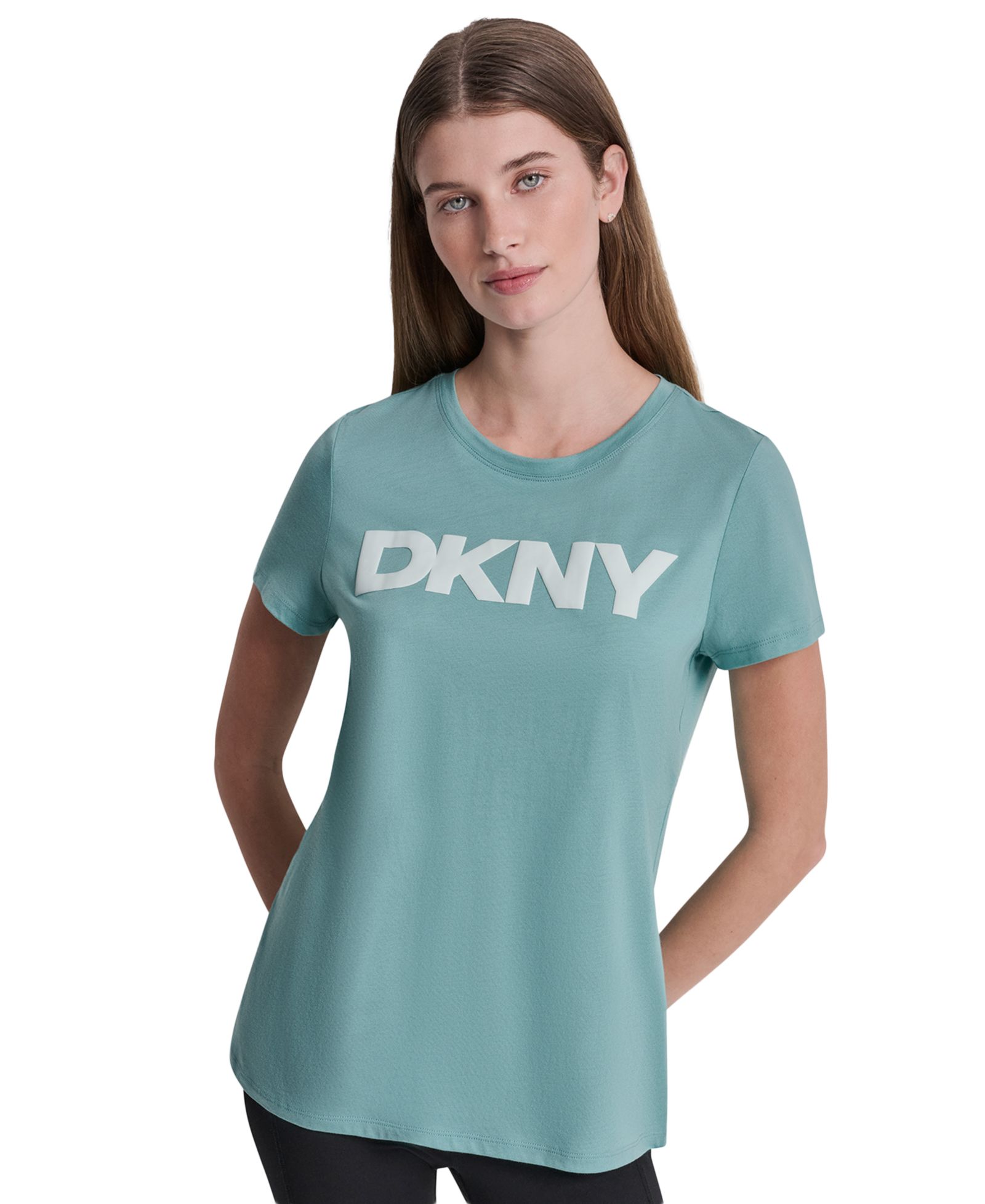 DKNY Sport Women's Puff Logo Crewneck T-Shirt