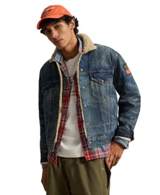 Polo Ralph Lauren мужская джинсовая куртка Earlton с флисовой подкладкой