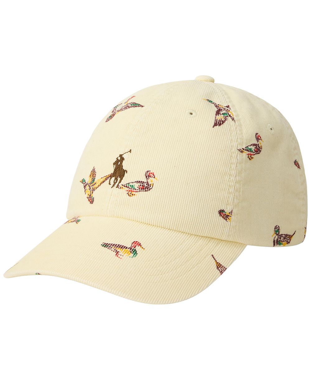 Polo Ralph Lauren Corduroy Duck-Print Baseball Cap