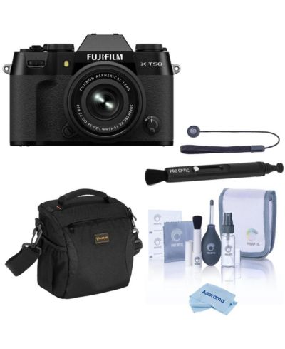 Fujifilm X-T50 40.2-Megapixel 6.2K Mirrorless Camera with XC 15-45mm f/3.5-5.6 OIS PZ Lens